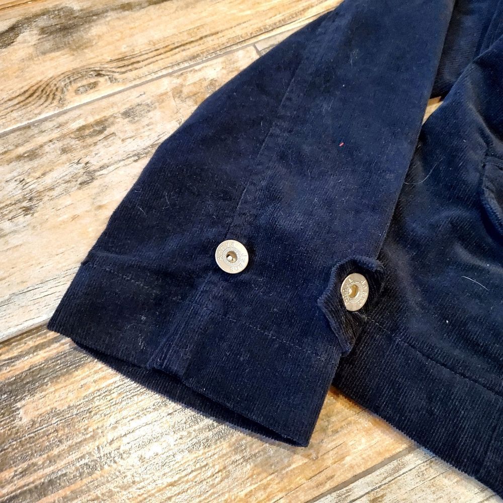 🔹️Annva Jeans USA Black Corduroy Buttoned Front Blazer Jacket XLarge - Picture 5 of 9